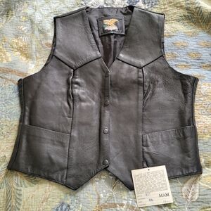 Jamin Leather | Classic Black Leather Vest